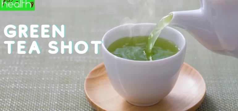 healthy Green tea shot