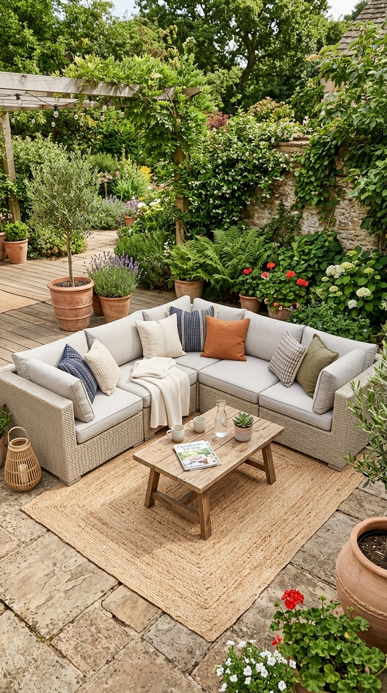 19 Patio Trends to Watch If You Love Outdoor Living 2 001 Outdoor Sectional Sofas A patio with a large neutr