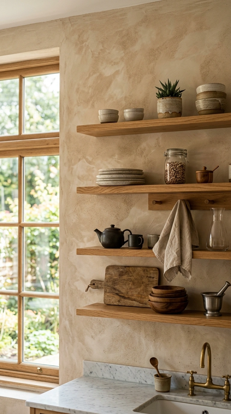 005 Textured Plaster Wall A kitchen feature wall finis