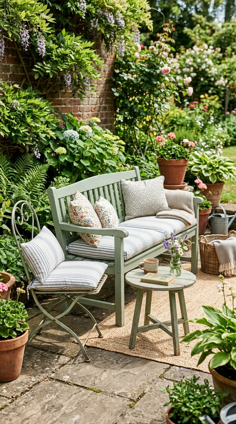 006 Thrifted Furniture Mix A patio seating area with a