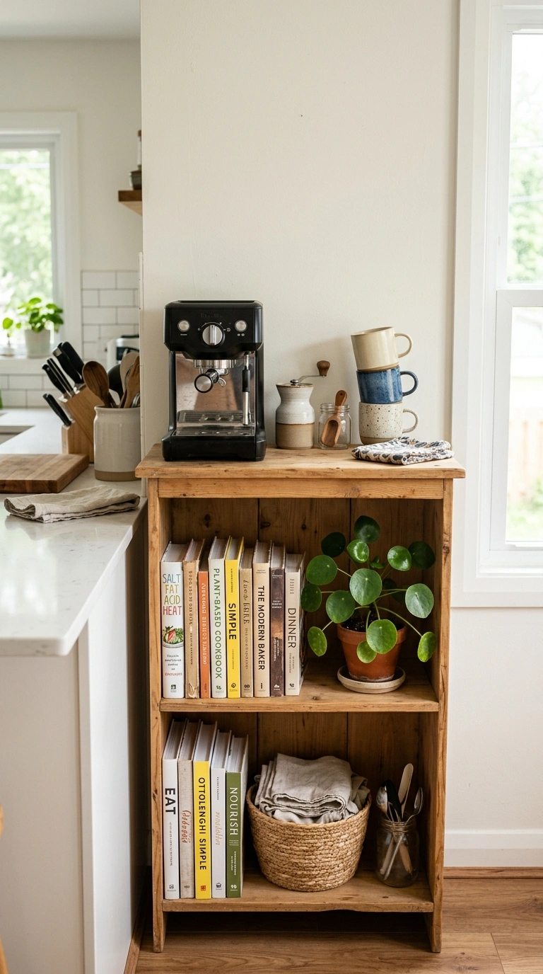 009 Mini Bookshelf Nook A small two foot wide bookshel