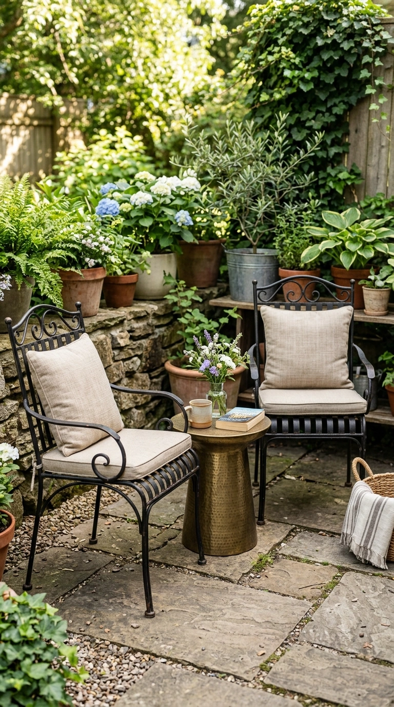 19 Patio Trends to Watch If You Love Outdoor Living 10 009 Mixed Metal Furniture A patio seating area with bl