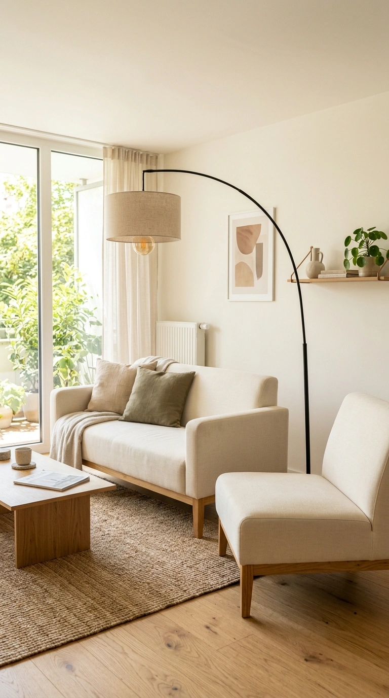 011 Low Profile Seating A modern living room with a lo