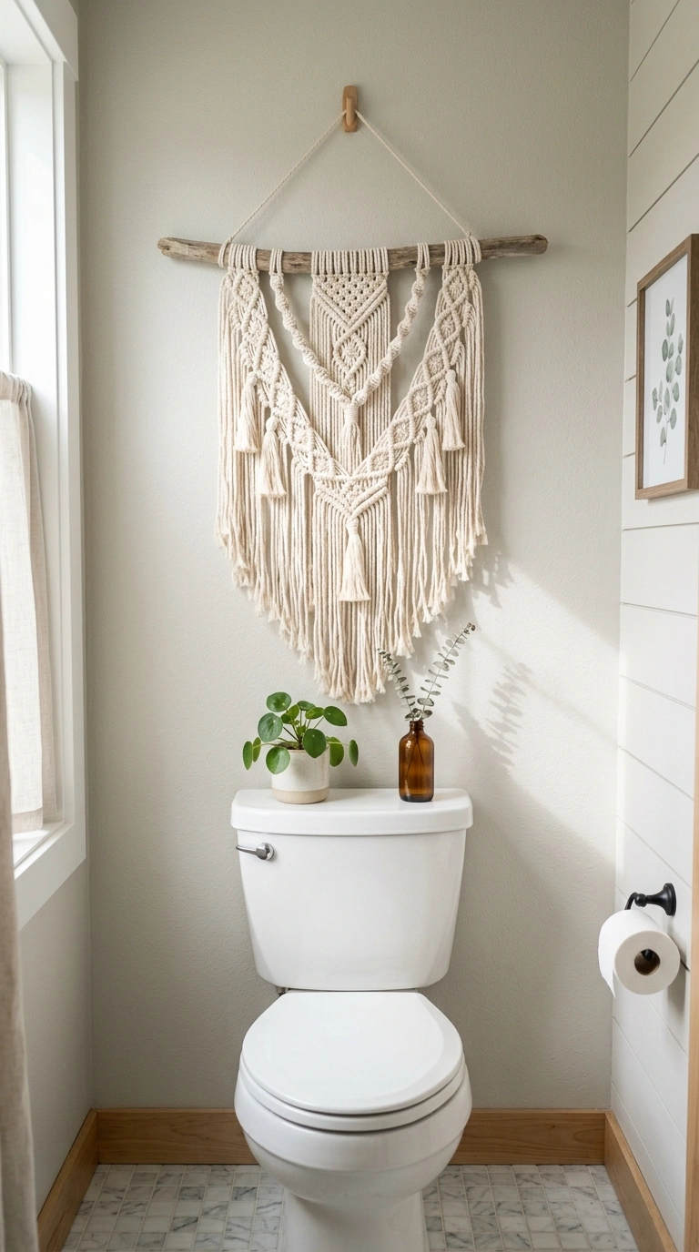 011 Macrame Wall Hanging A cream cotton macrame wall h