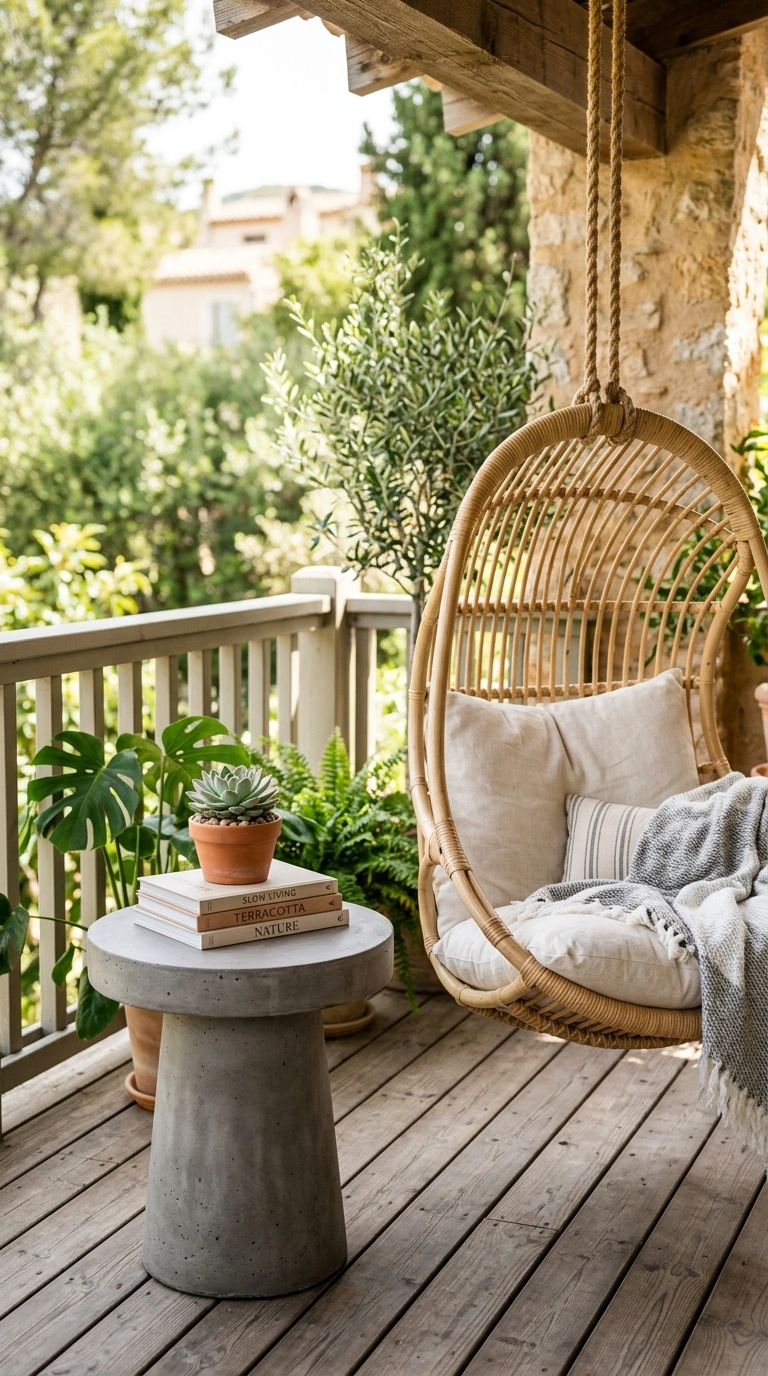 19 Outdoor Decor Ideas Everyone Is Saving Right Now 14 013 Concrete Side Tables A round concrete pedestal sid