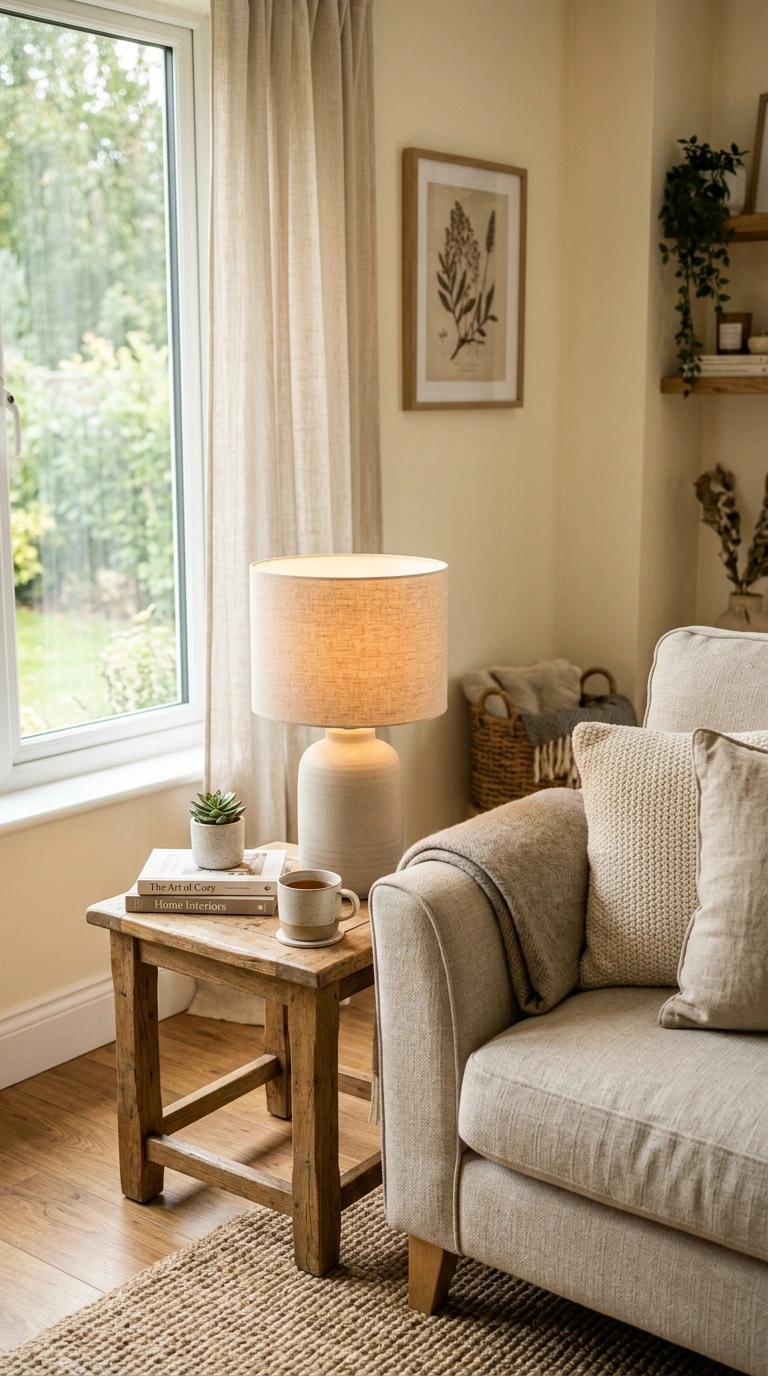 013 Update Old Lampshades A table lamp with a new line