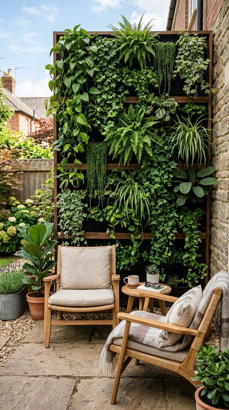 19 Patio Trends to Watch If You Love Outdoor Living 16 015 Vertical Garden Wall A patio with a vertical wall