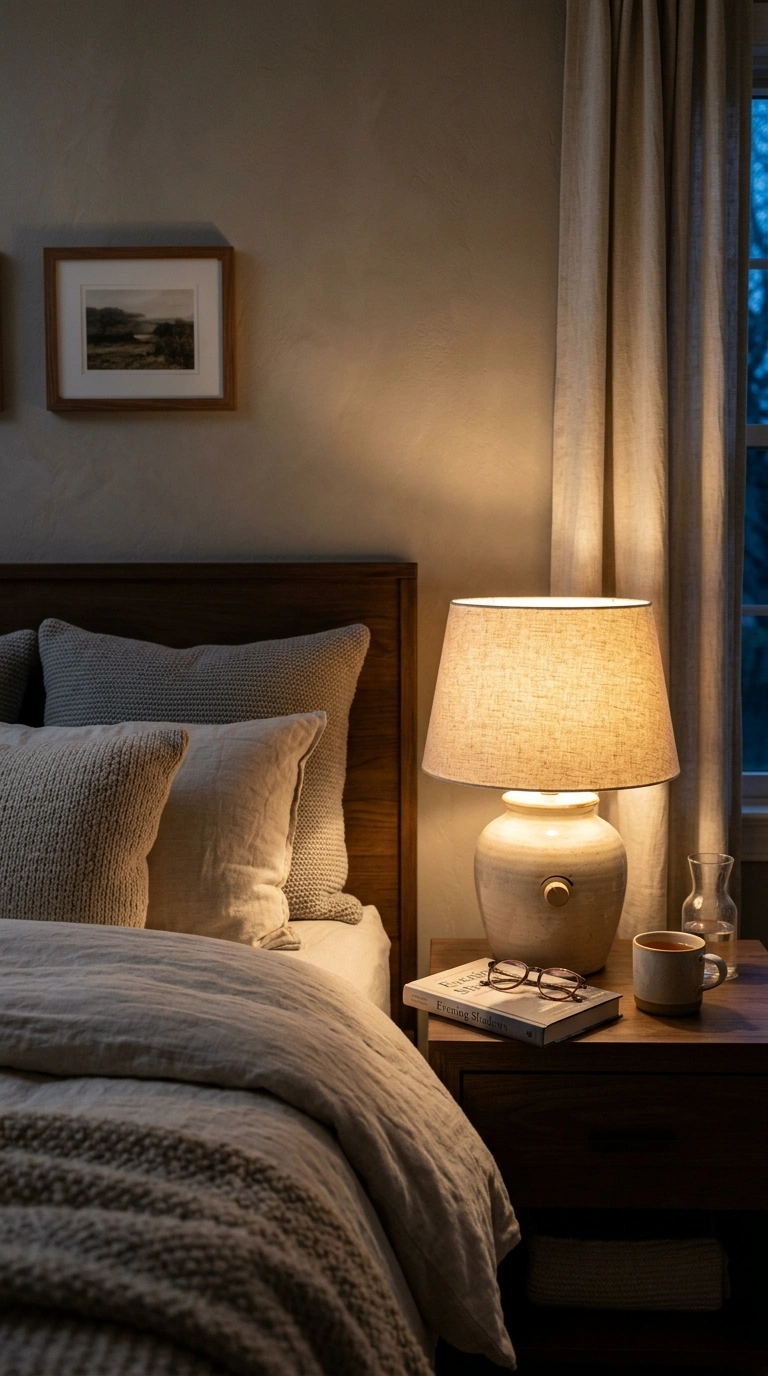 19 Ways to Give Your Guest Bedroom a Boutique-Hotel Touch 17 016 Dimmer Switch Lamps A warm toned bedside lamp glow