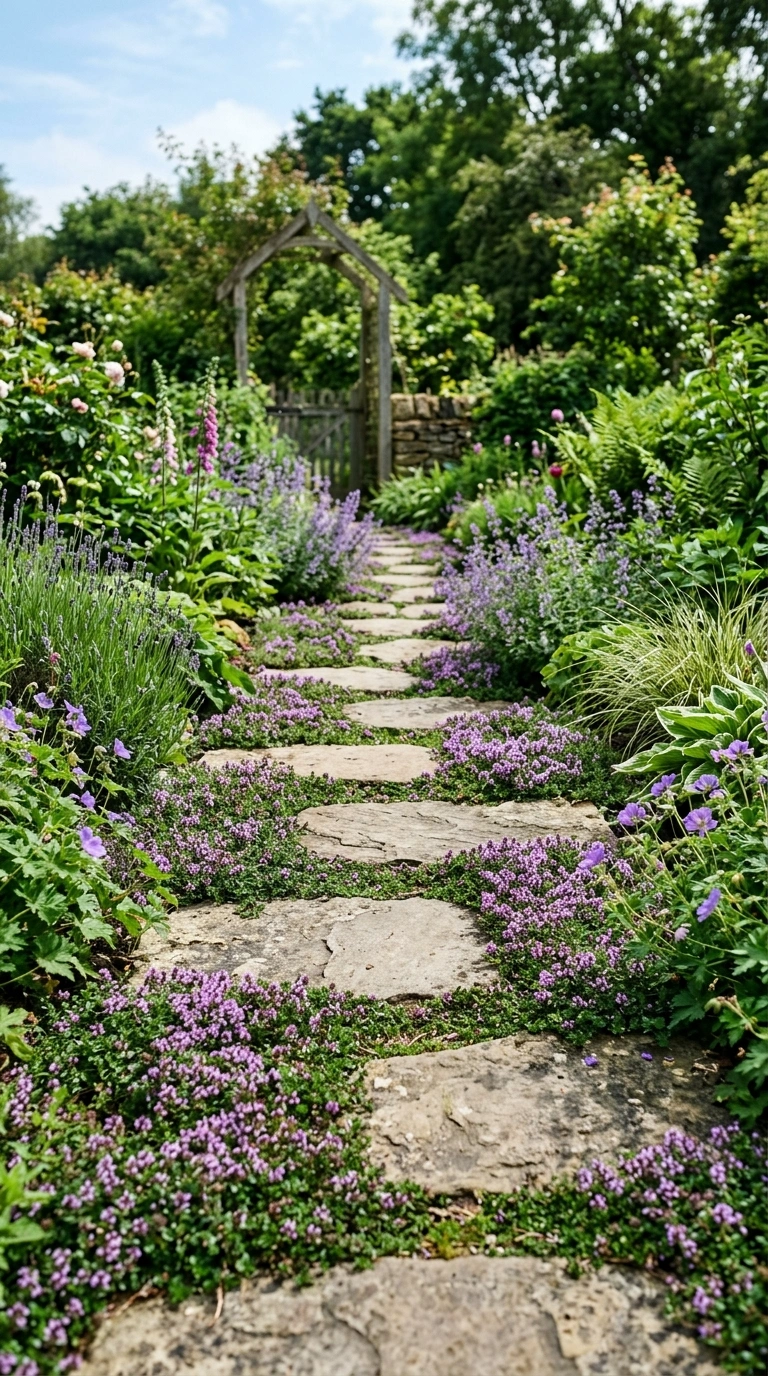 19 Outdoor Decor Ideas Everyone Is Saving Right Now 18 017 Garden Stepping Stones A curved garden path made o