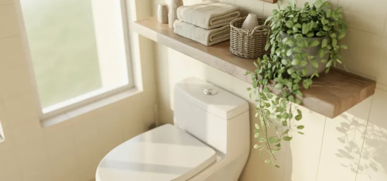 21 Above Toilet Decor Ideas to Make Use of Empty Wall Space