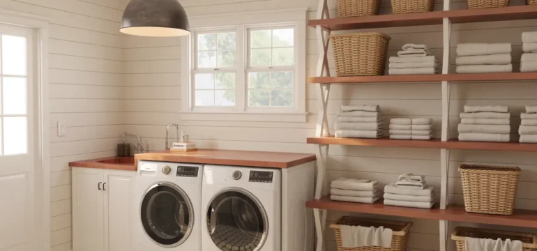 20 Farmhouse Laundry Room Ideas That Make Chores Look Good