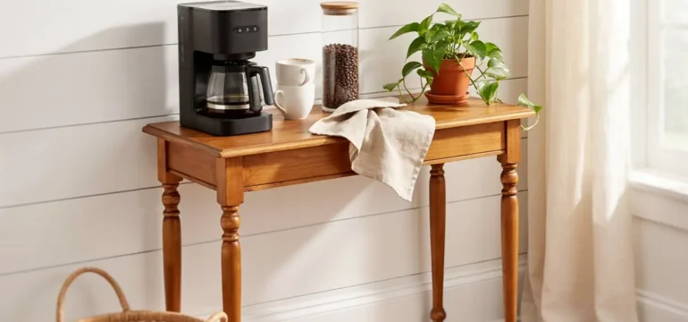 Turn a Small Corner Into a Coffee Bar With These 19 DIY Ideas 1 Turn a Small Corner Into a Coffee Bar With These 19 DIY Ideas