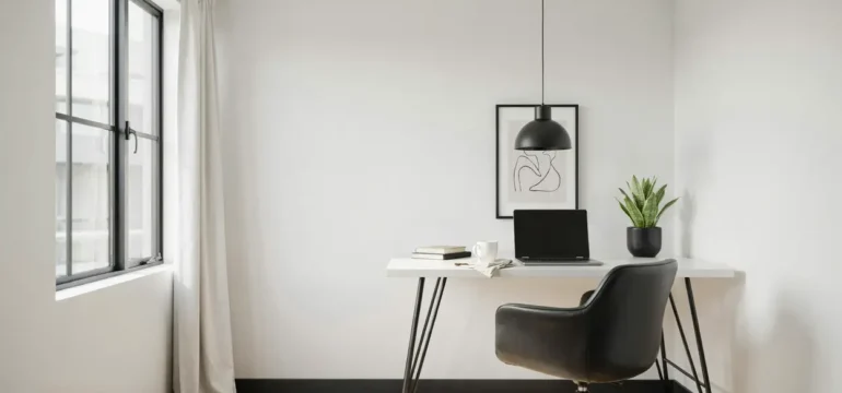 23 Ways to Create a Stylish Black and White Home Office