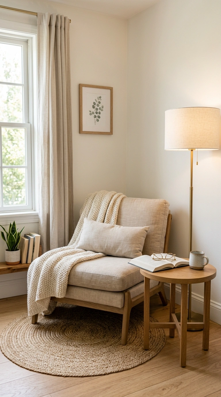 23 Cozy Bedroom Corner Ideas You'll Love 3 002 Reading Chair Corner A cozy bedroom corner with a