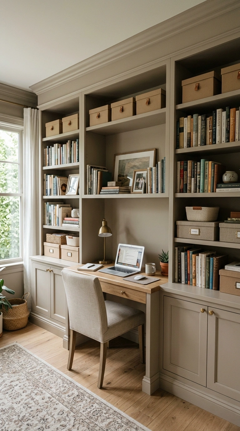 006 Built In Shelving Floor to ceiling built in wood s