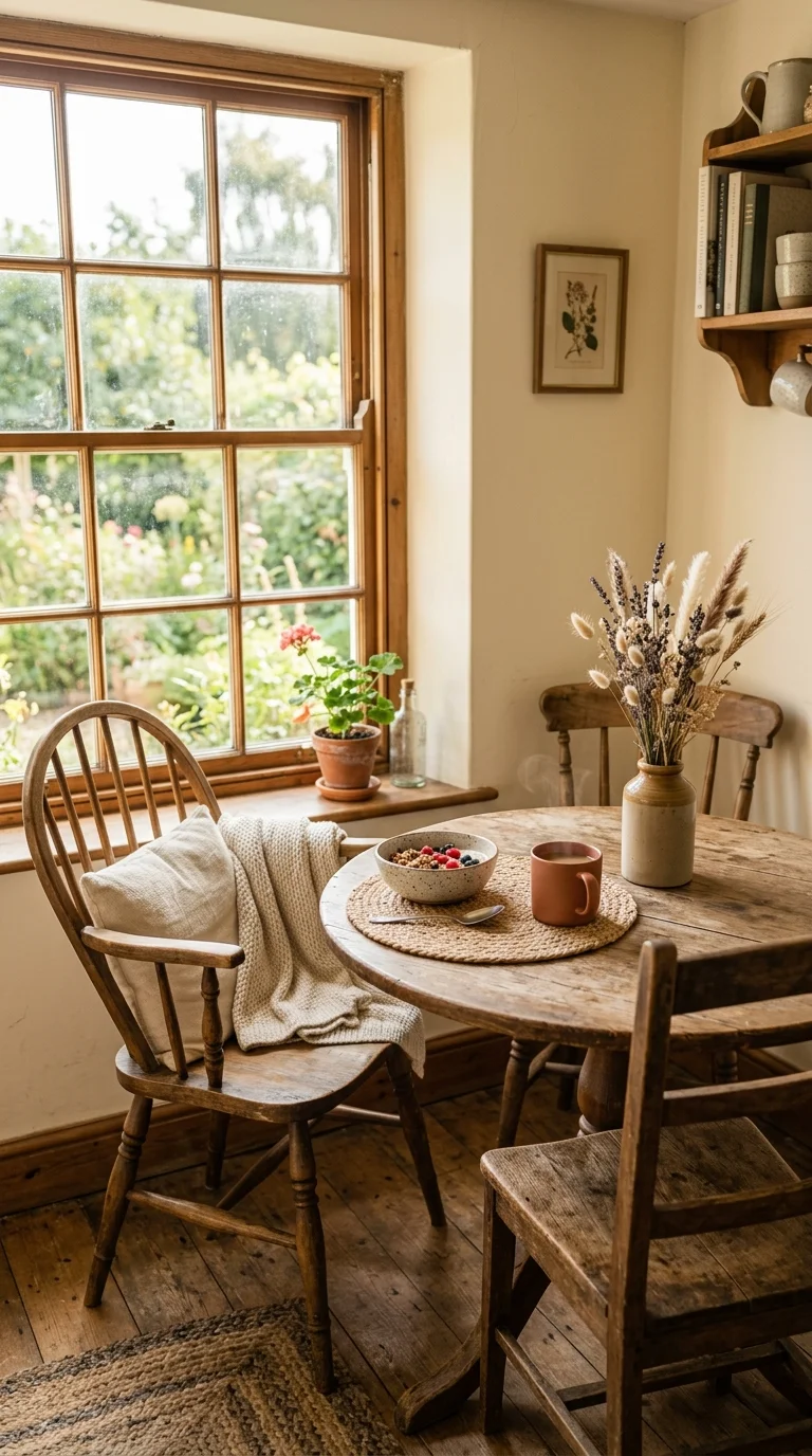 006 Cozy Breakfast Nook A small breakfast nook with a