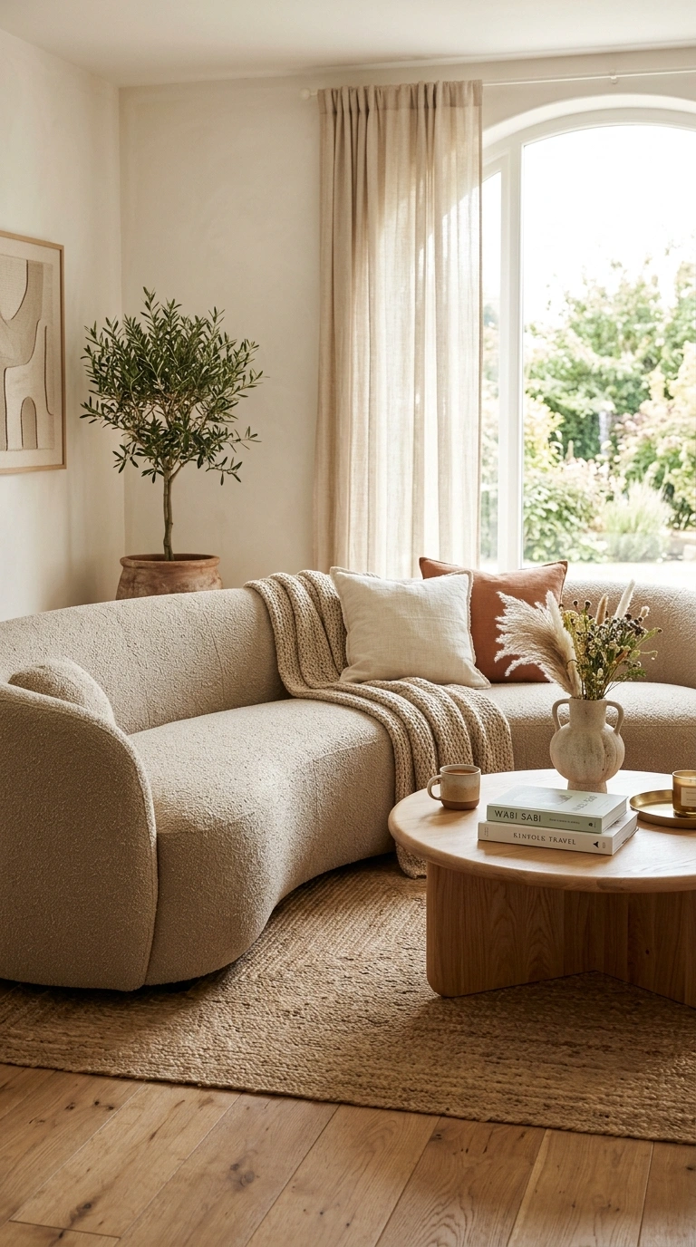 006 Soft Curved Furniture A living room featuring a cu