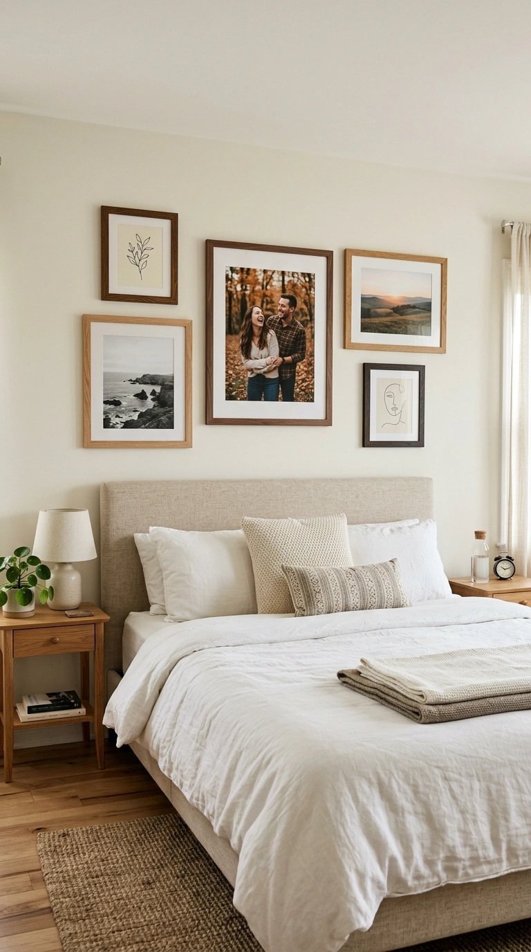 Master Bedroom Styling Tips From 14 Real Rooms 9 008 Gallery Wall Above Bed A bedroom headboard wall wi