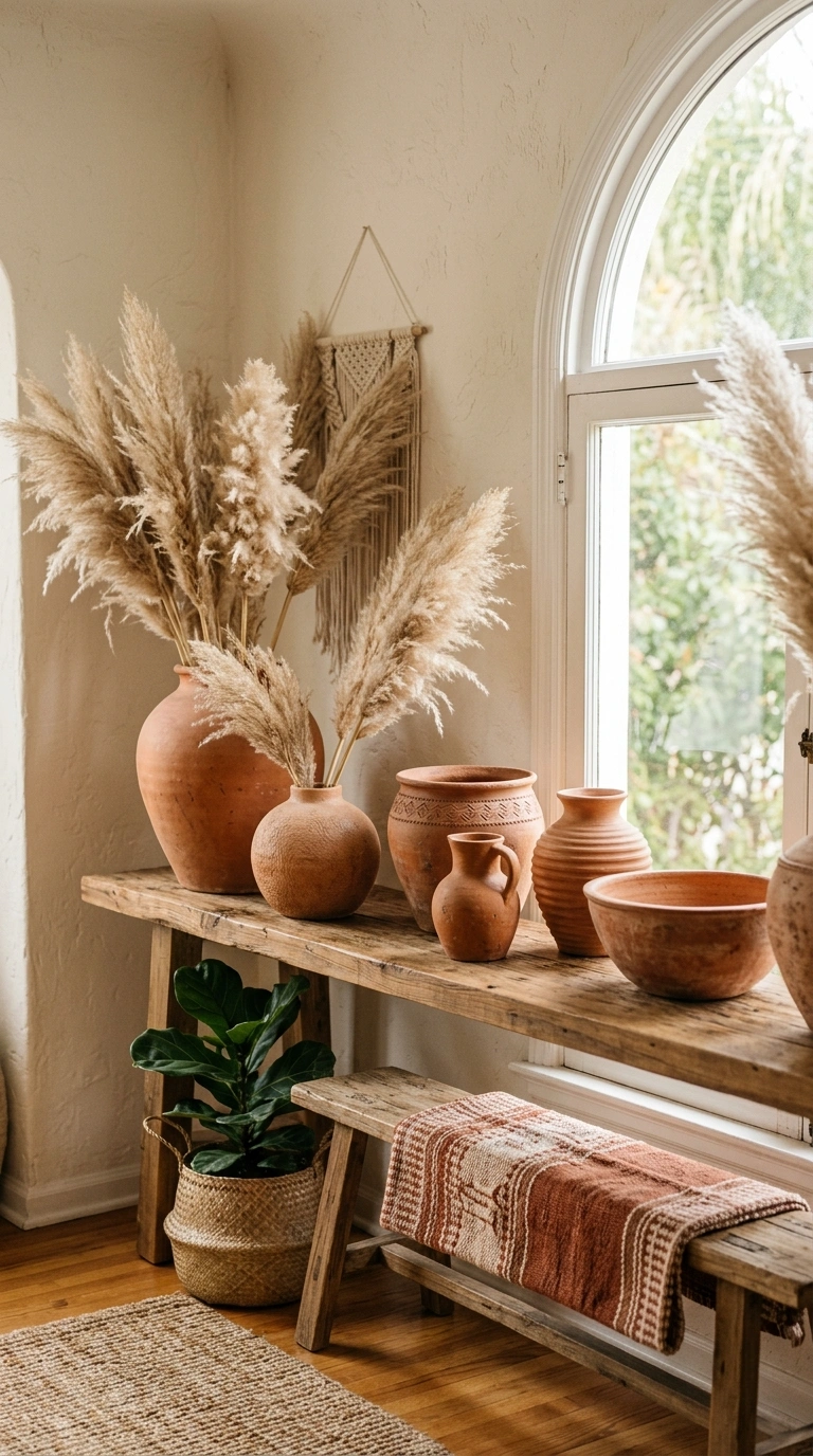009 Terracotta Pottery Display A grouping of terracott