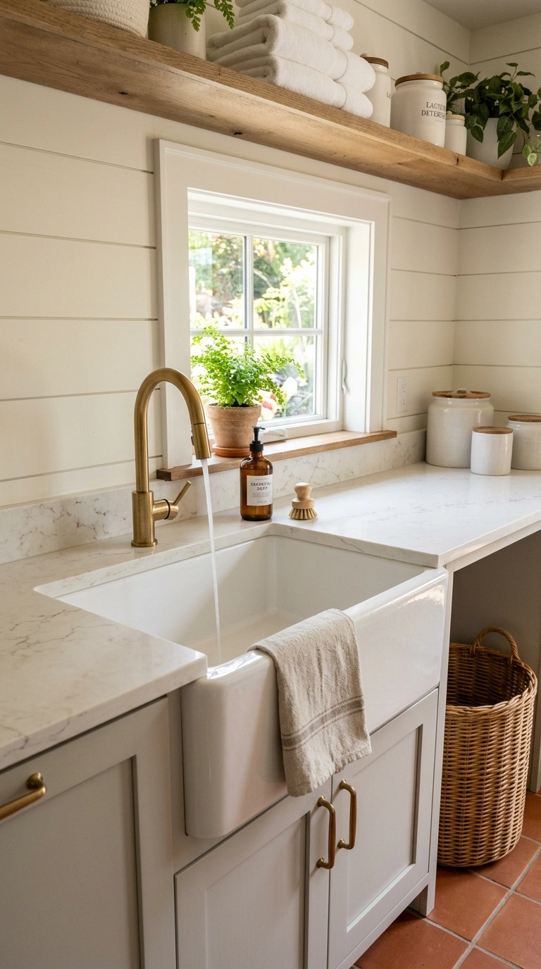 010 Apron Front Sink A white fireclay apron front sink