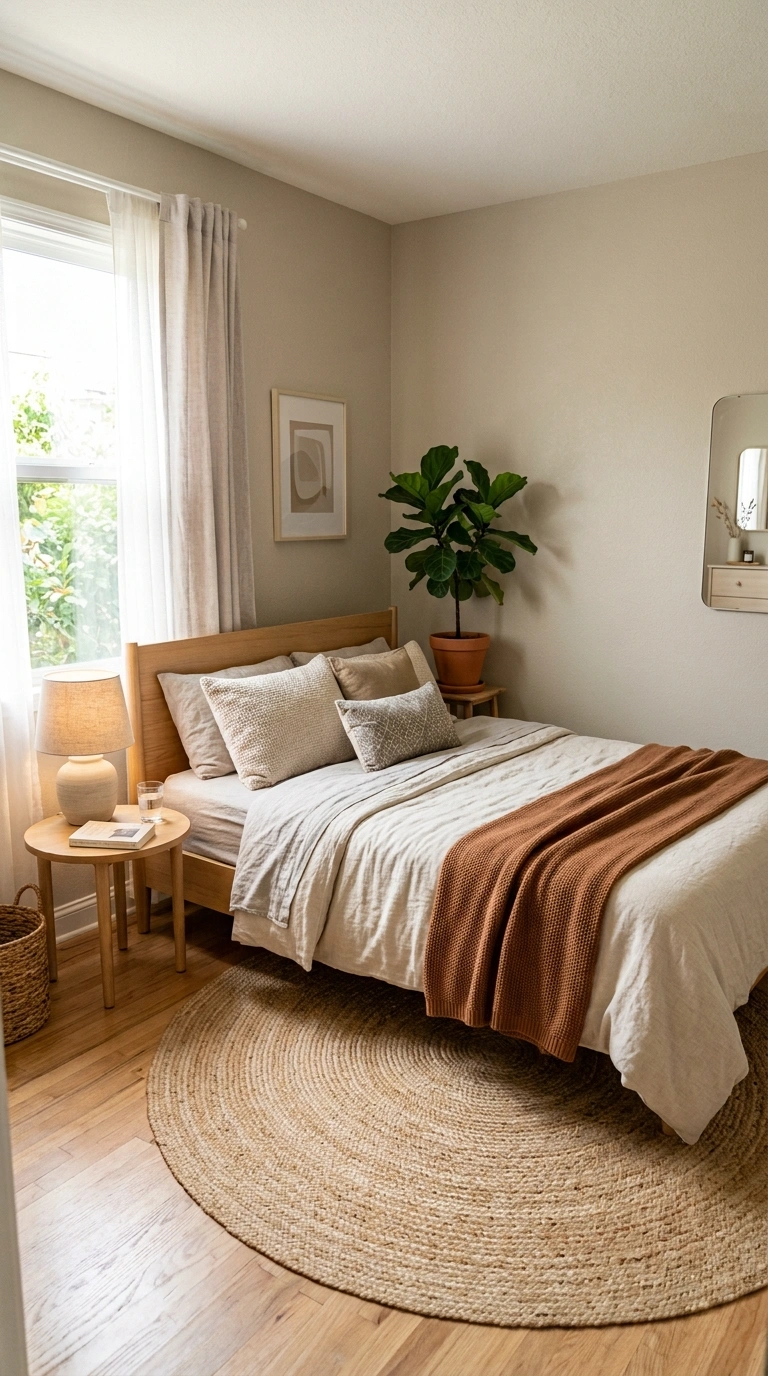Small Bedroom, Big Style: 19 Layout Ideas 11 010 Diagonal Bed Placement A small bedroom with the be