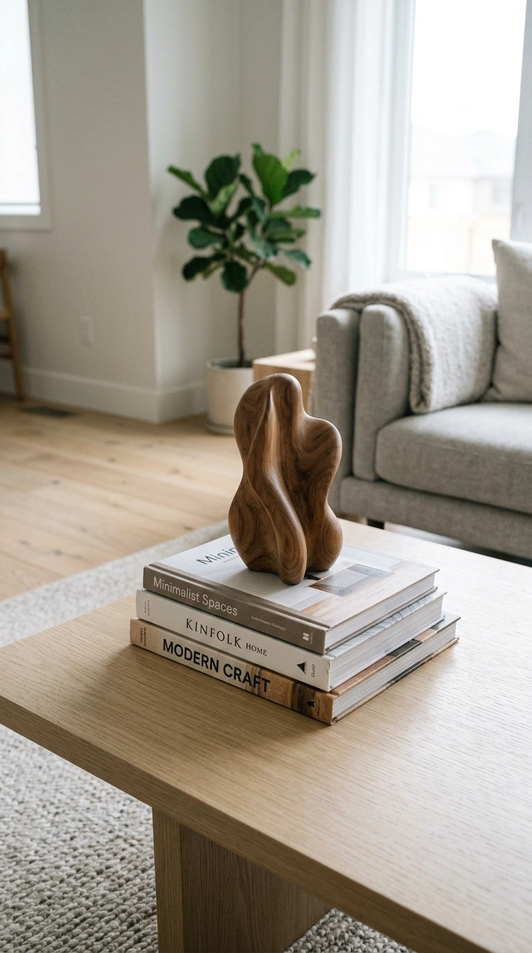 011 Add Sculptural Objects A small carved wood sculptu