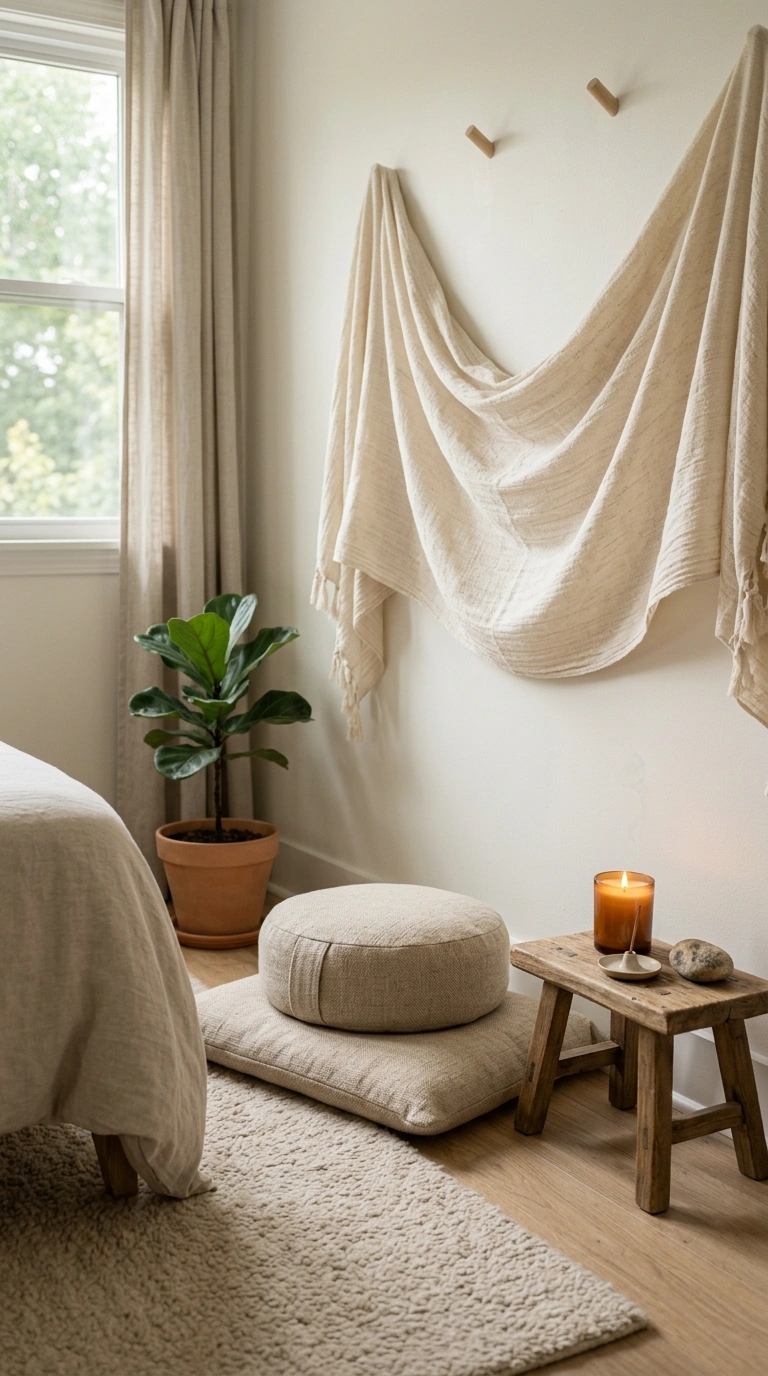 23 Cozy Bedroom Corner Ideas You'll Love 12 011 Meditation Corner Setup A quiet bedroom corner wit