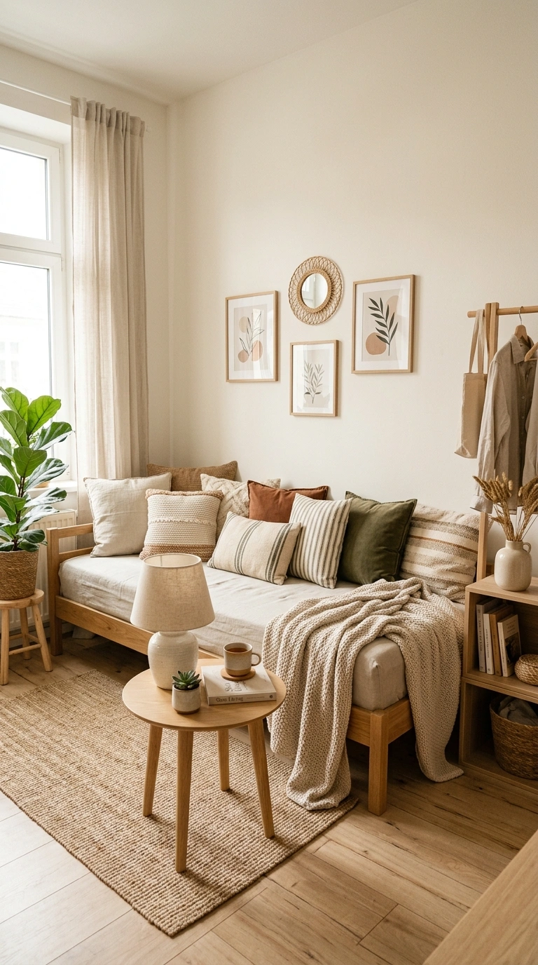 Small Bedroom, Big Style: 19 Layout Ideas 13 012 Daybed Dual Purpose A small bedroom with a daybed