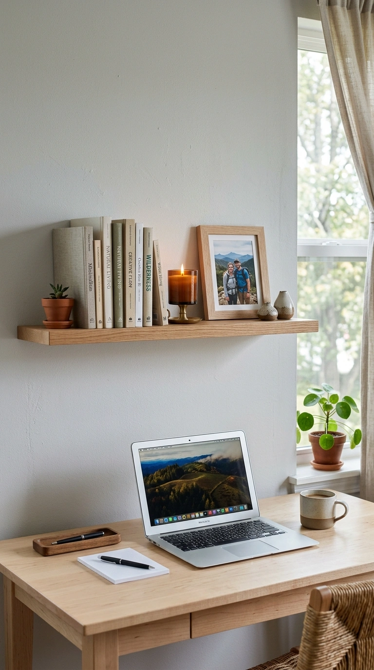 013 Wall Mounted Bookshelf A slim wall mounted bookshe