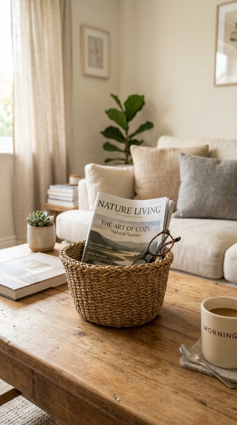 015 Add a Small Basket A small woven seagrass basket s