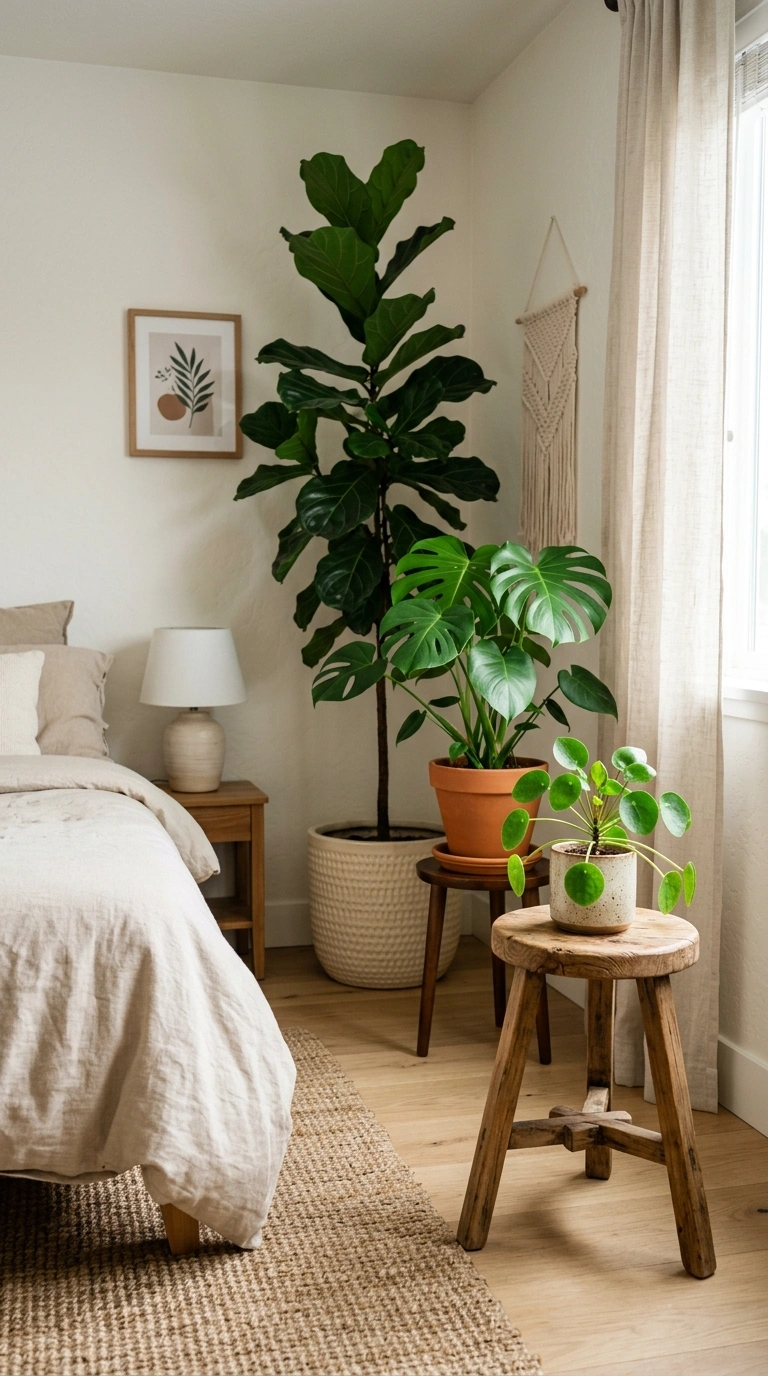 23 Cozy Bedroom Corner Ideas You'll Love 17 016 Plant Filled Corner A bedroom corner filled with t