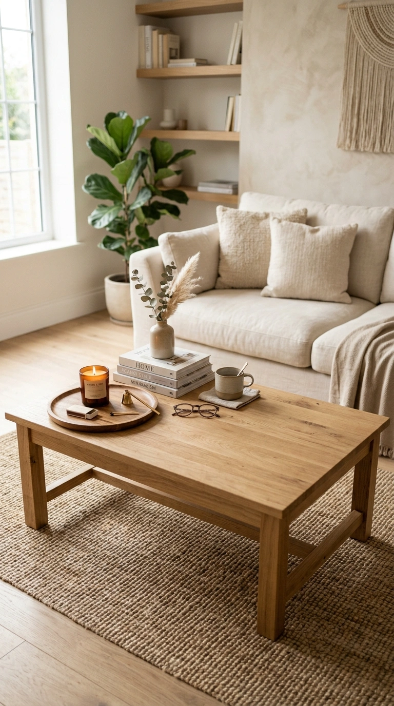 017 Keep One Corner Empty A coffee table with styled i