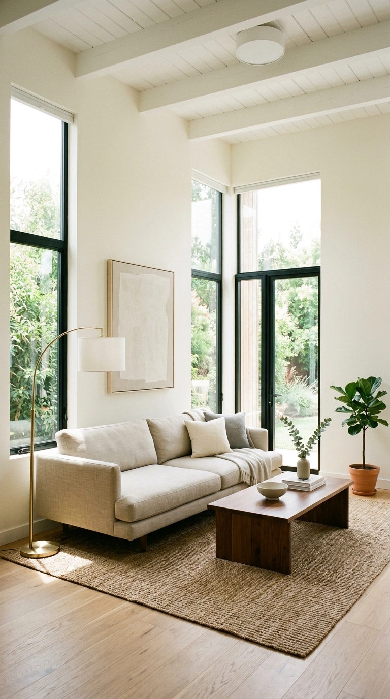 Small Living Room Layouts That Actually Work (22 Ideas) 20 019 Low Profile Furniture Plan A small living room wit 2