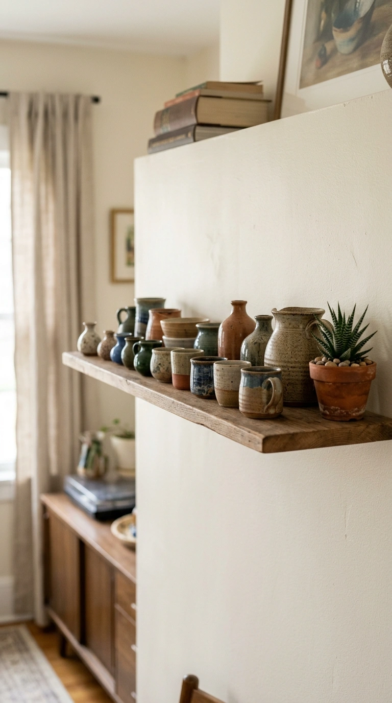 Living Room Shelves Styled Right: 19 Ideas 20 019 Personal Collection Display A living room shelf de