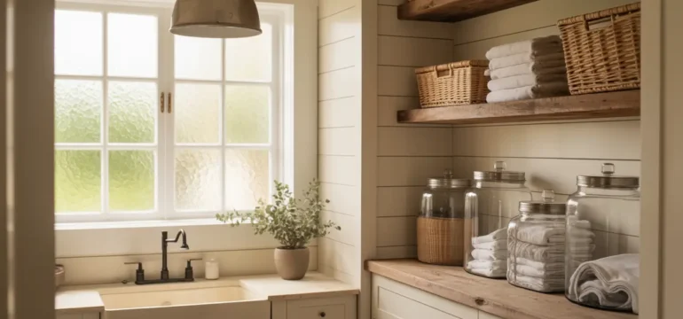 Farmhouse Laundry Rooms Worth Copying (19 Ideas)