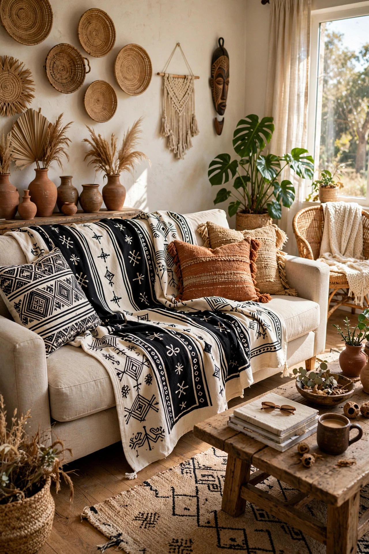 Bold Mudcloth Throws