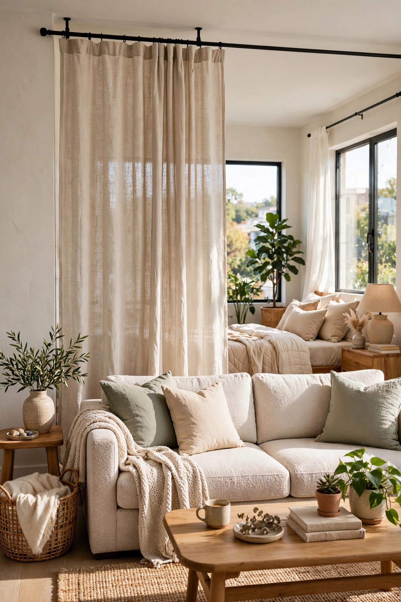 Curtain Room Divider