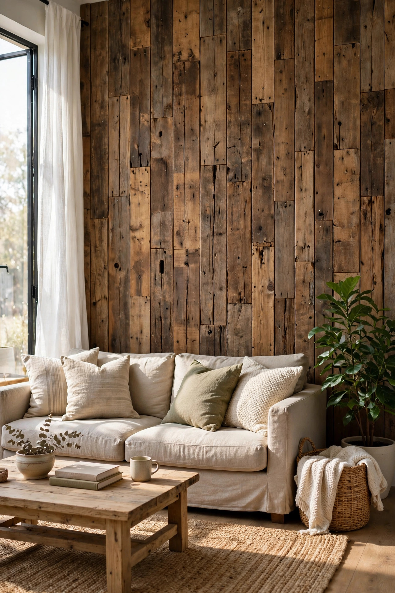 18 Accent Wall Ideas That Aren't Just Paint 2 Reclaimed Wood Plank Wall