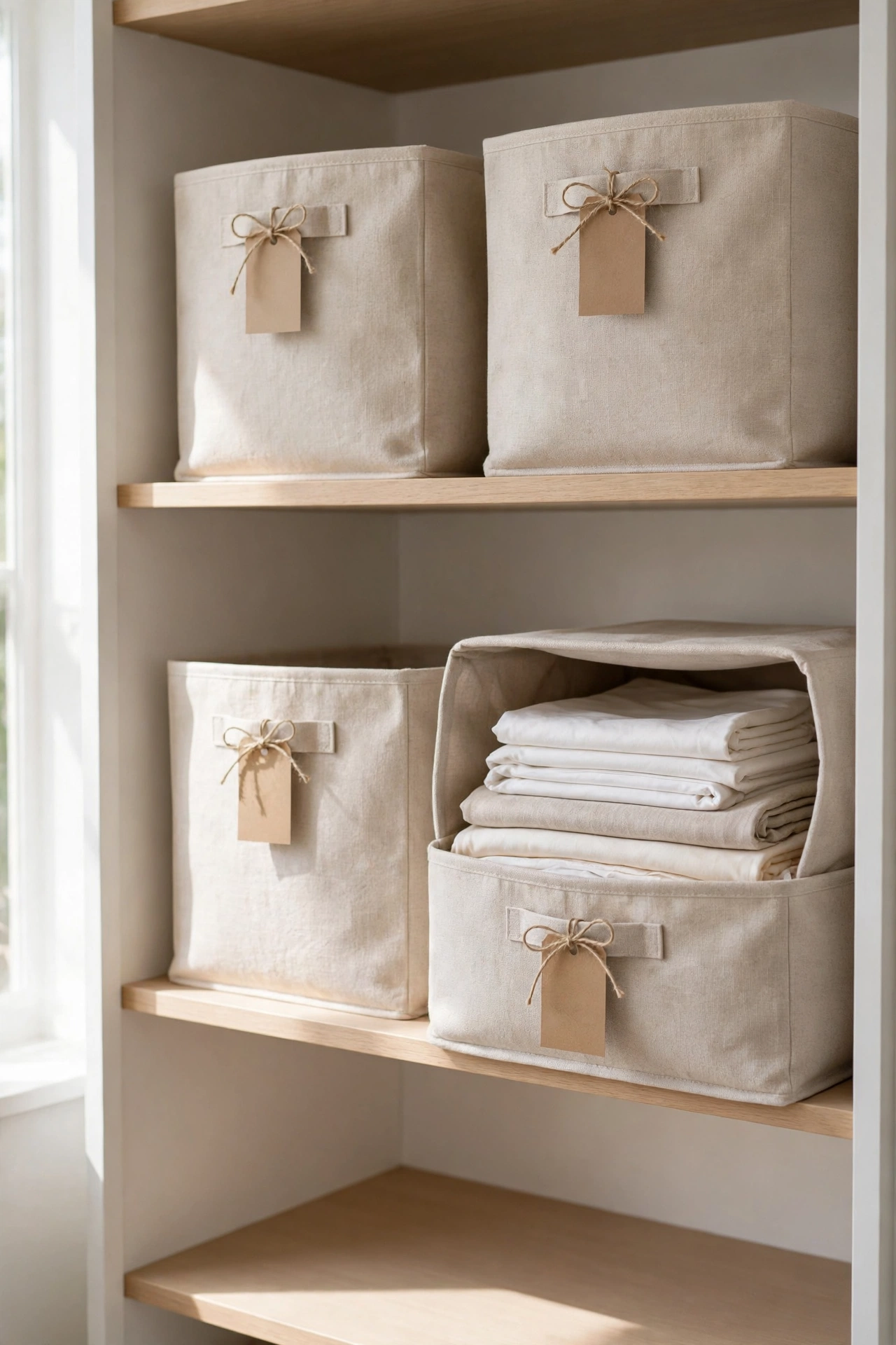 Labeled Storage Bins
