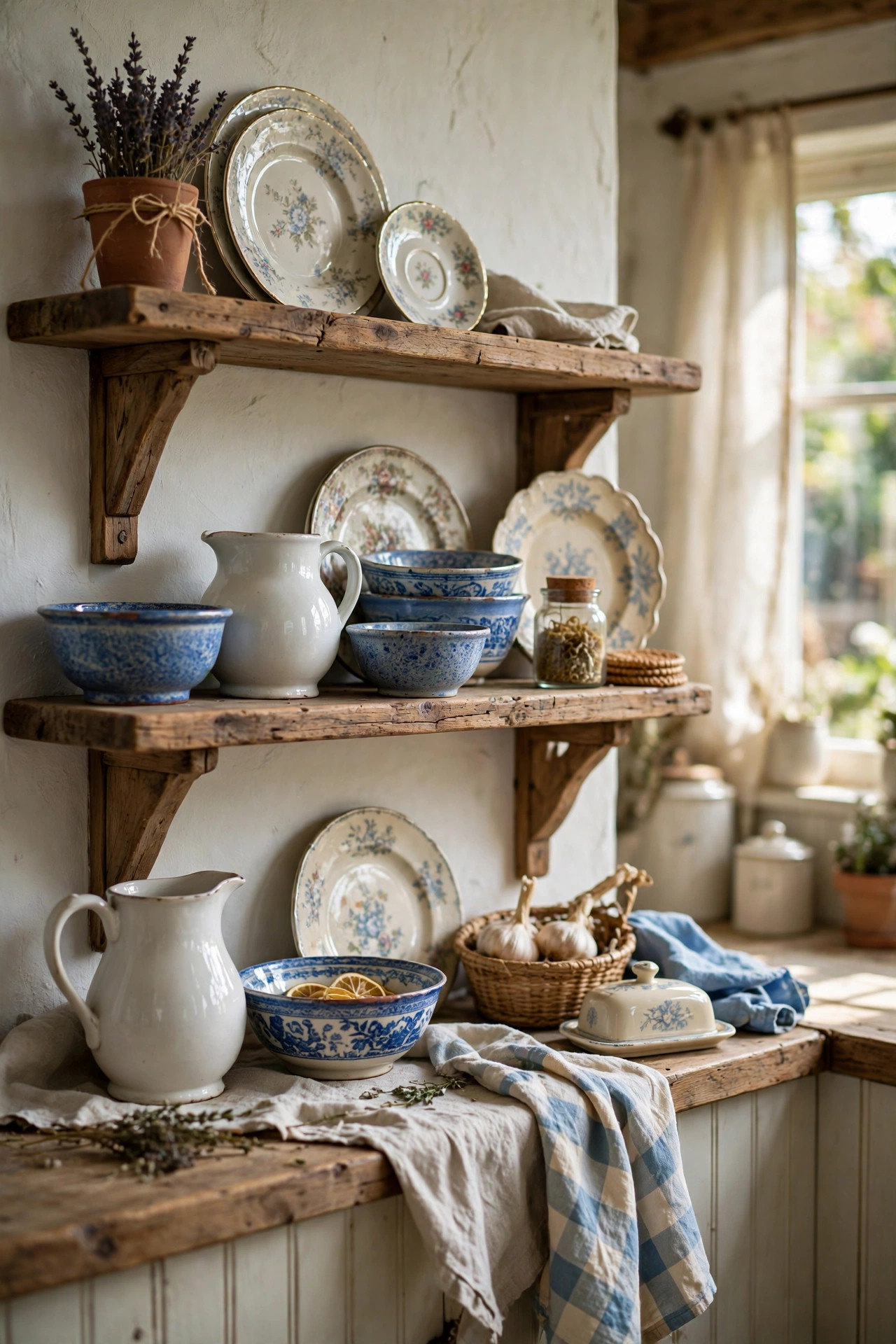 Open Wooden Shelving