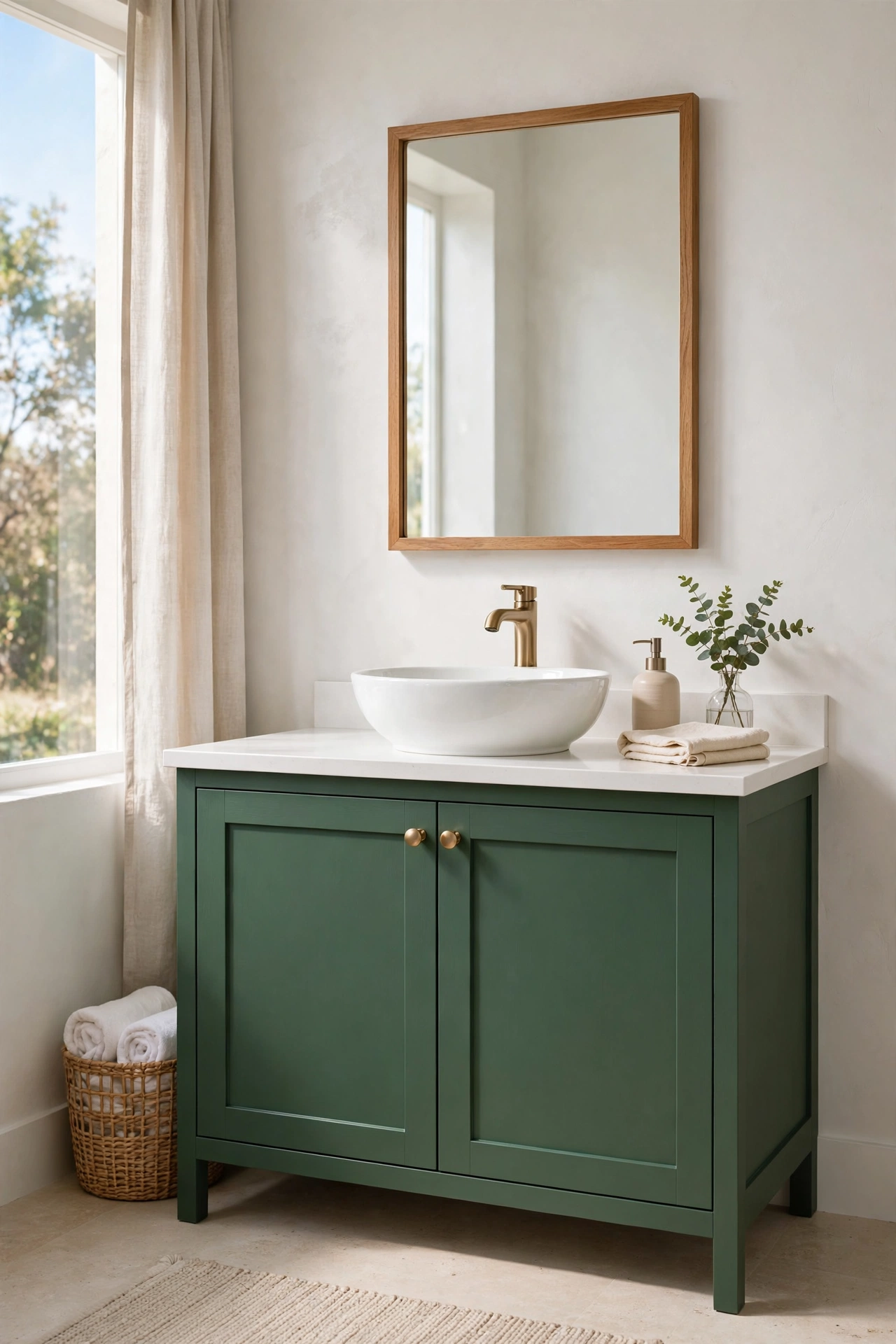Painted Vanity Cabinet