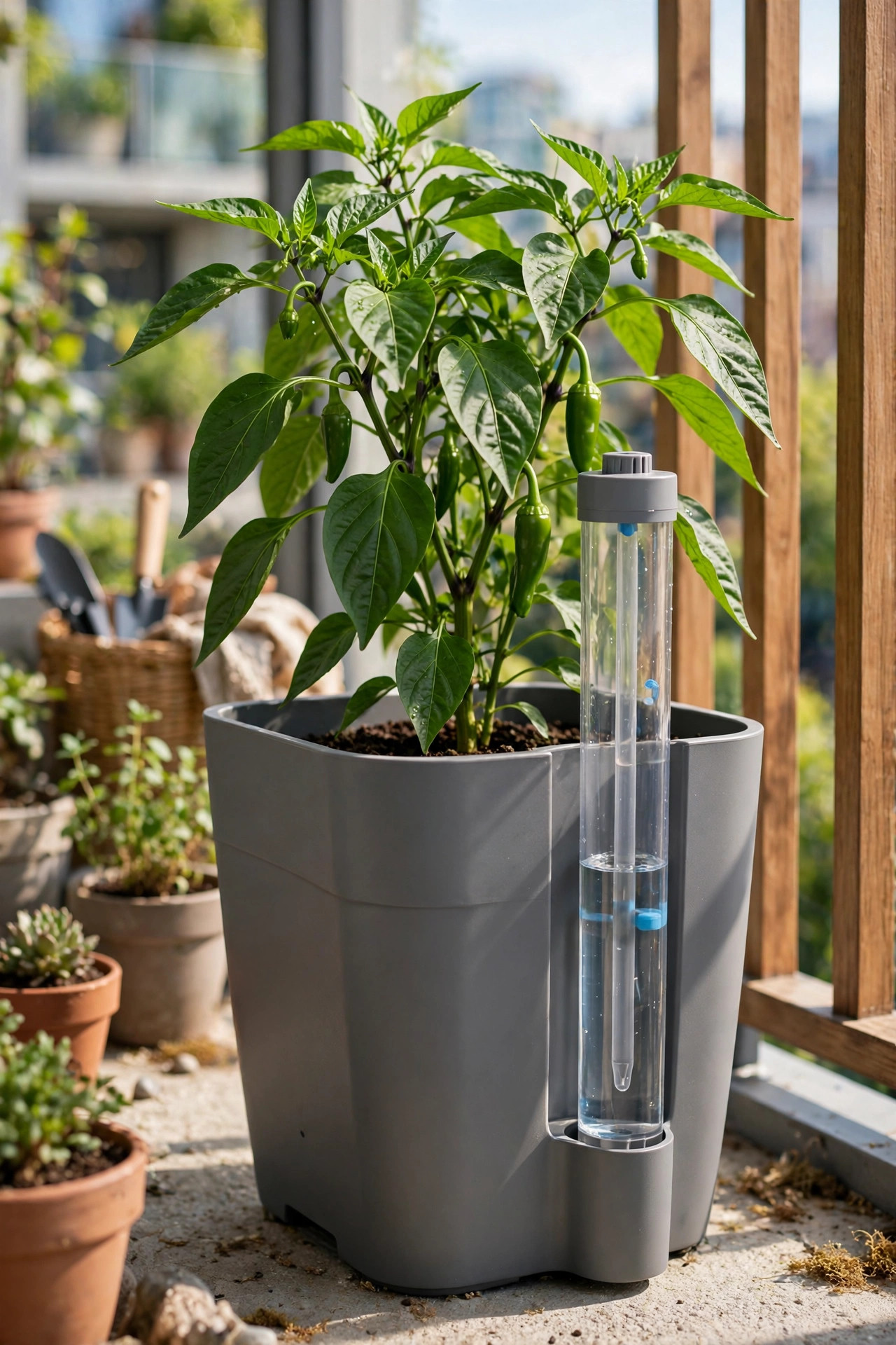 15 Container Garden Ideas for Beginners 3 Pick a Self-Watering Planter
