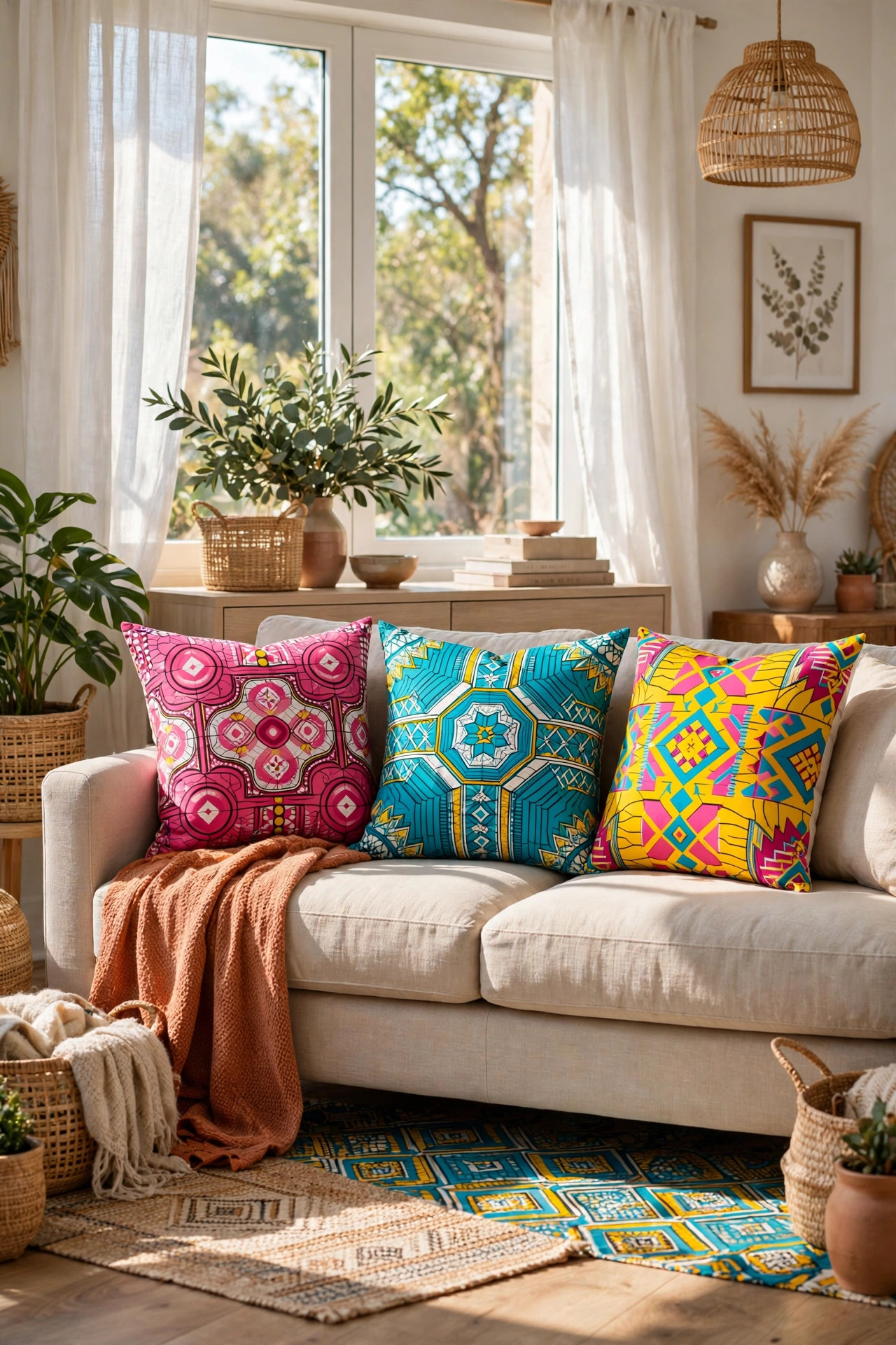 Ankara Print Pillows