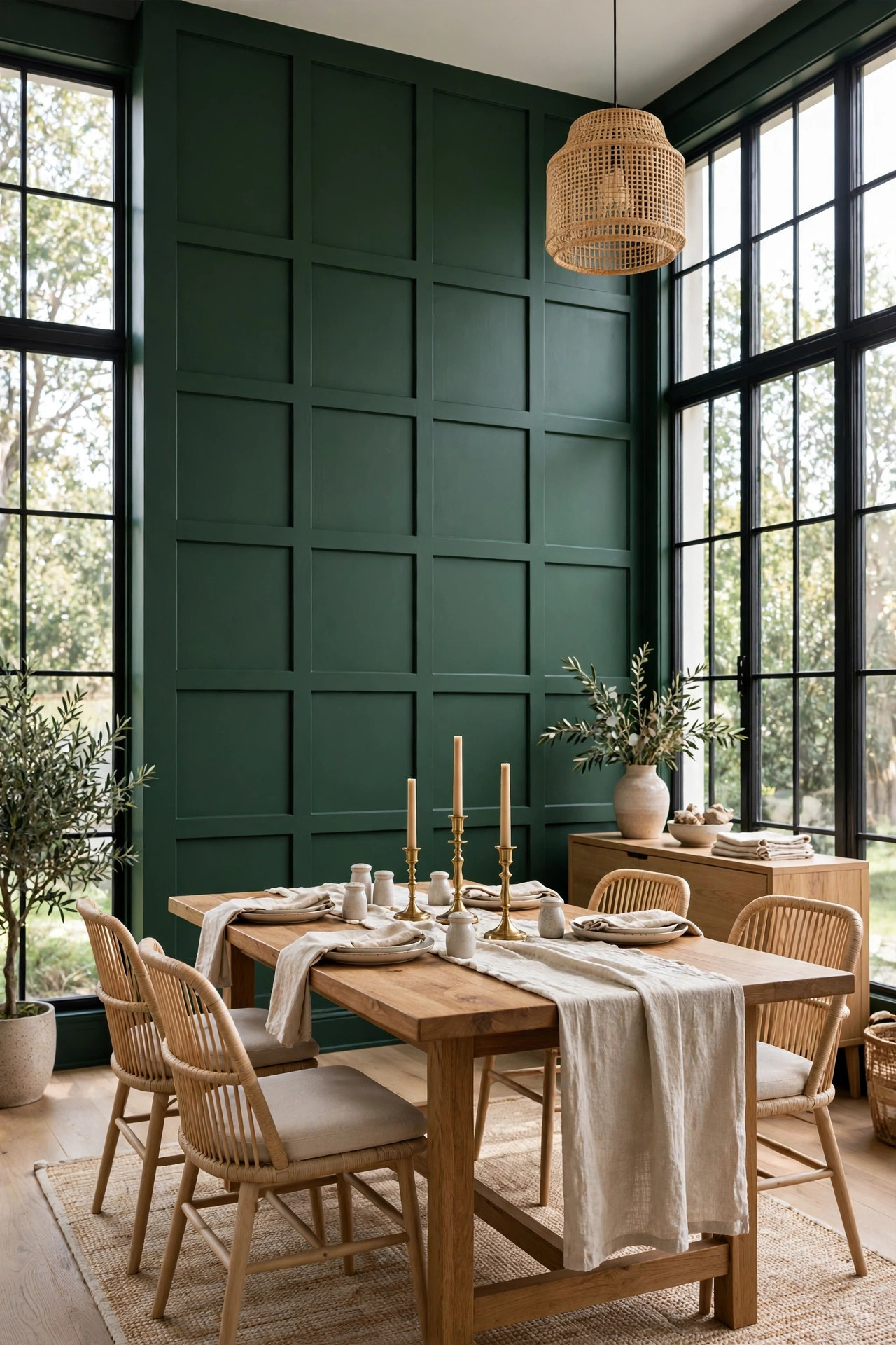 18 Accent Wall Ideas That Aren't Just Paint 4 Board and Batten Grid