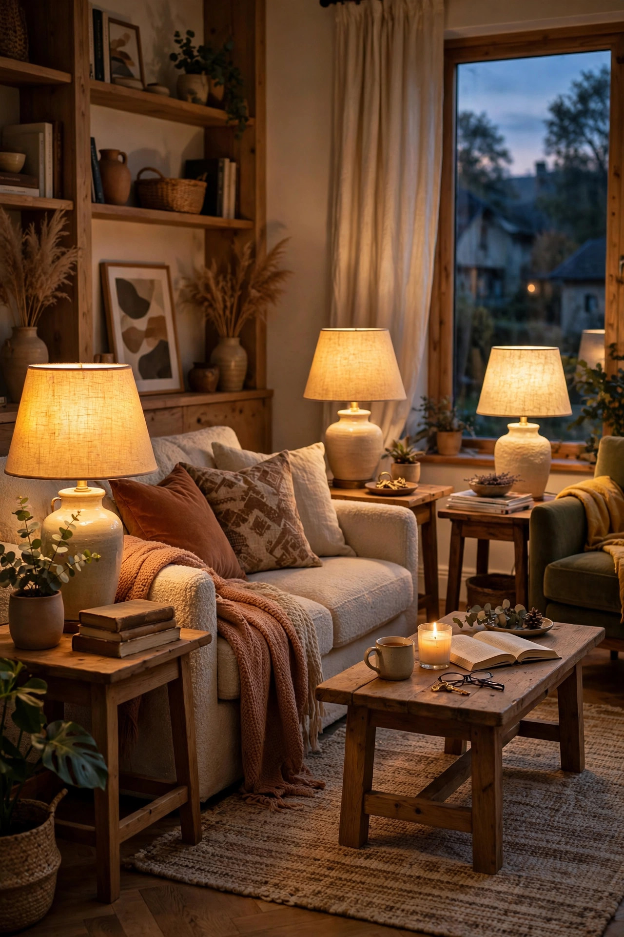 15 Layered Lighting Ideas Interior Designers Swear By 4 Warm Table Lamps Everywhere