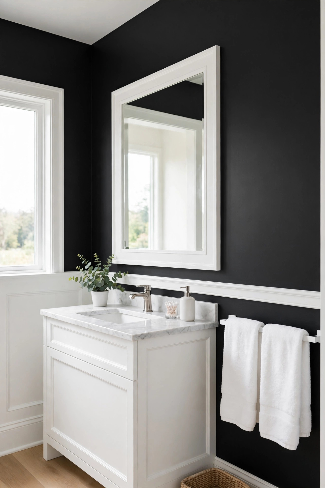 White Contrast Trim
