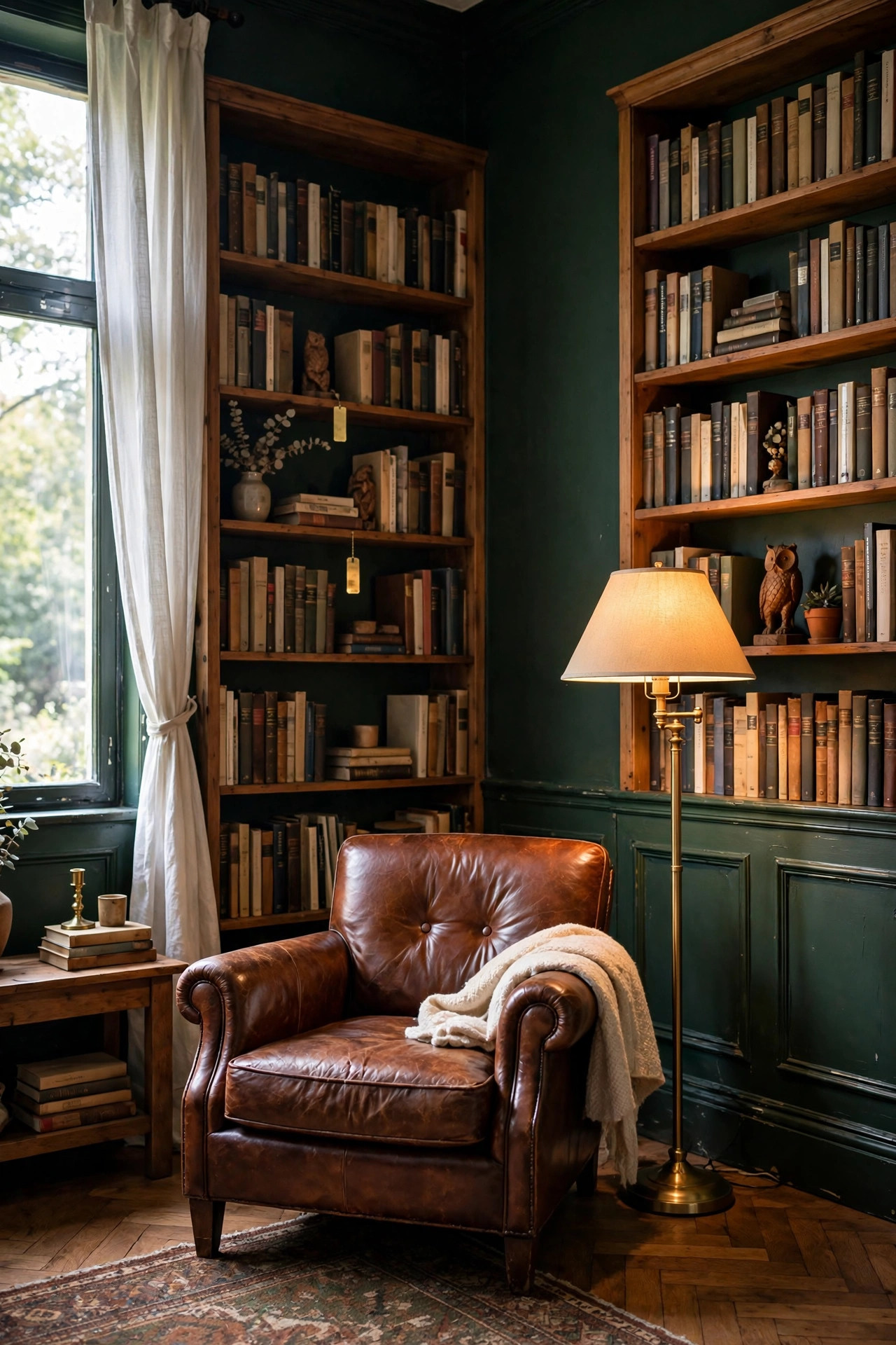 Moody Dark Green Walls