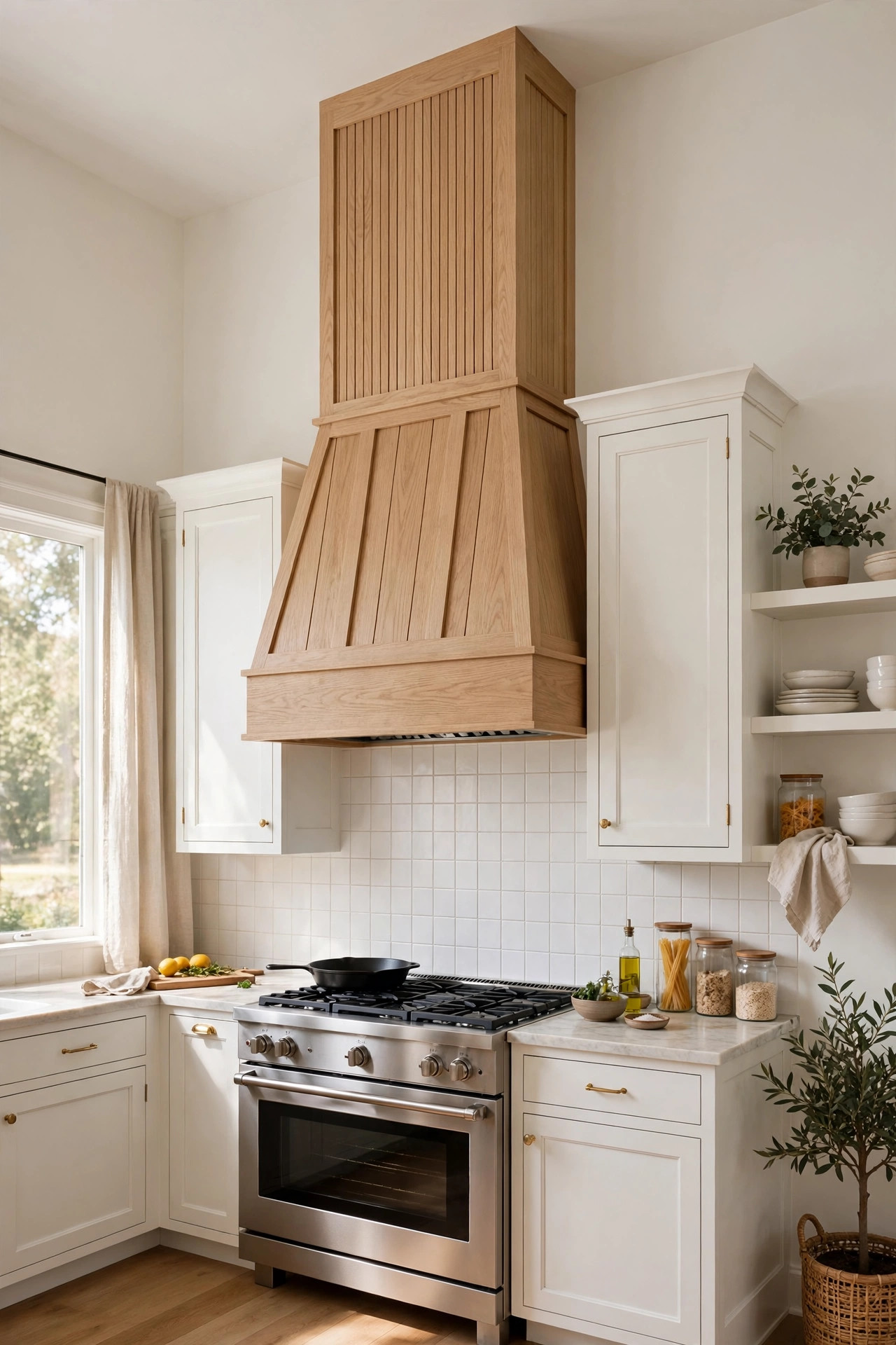 Oak Range Hood
