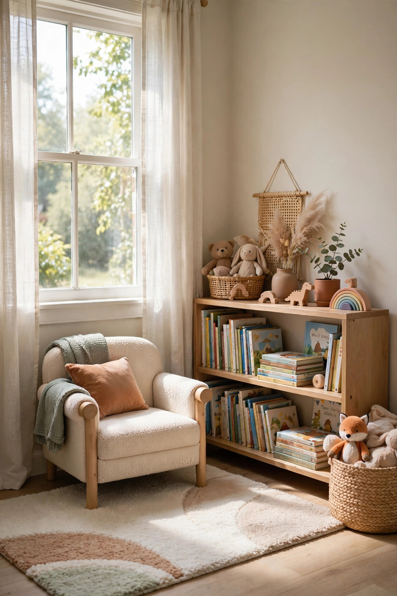 Kids reading nook