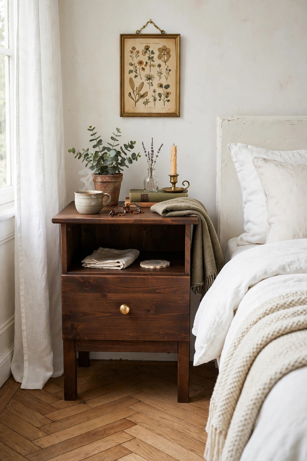 Stained Tarva nightstand